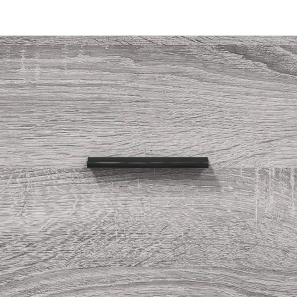 højskab 69,5x34x180 cm konstrueret træ grå sonoma-eg