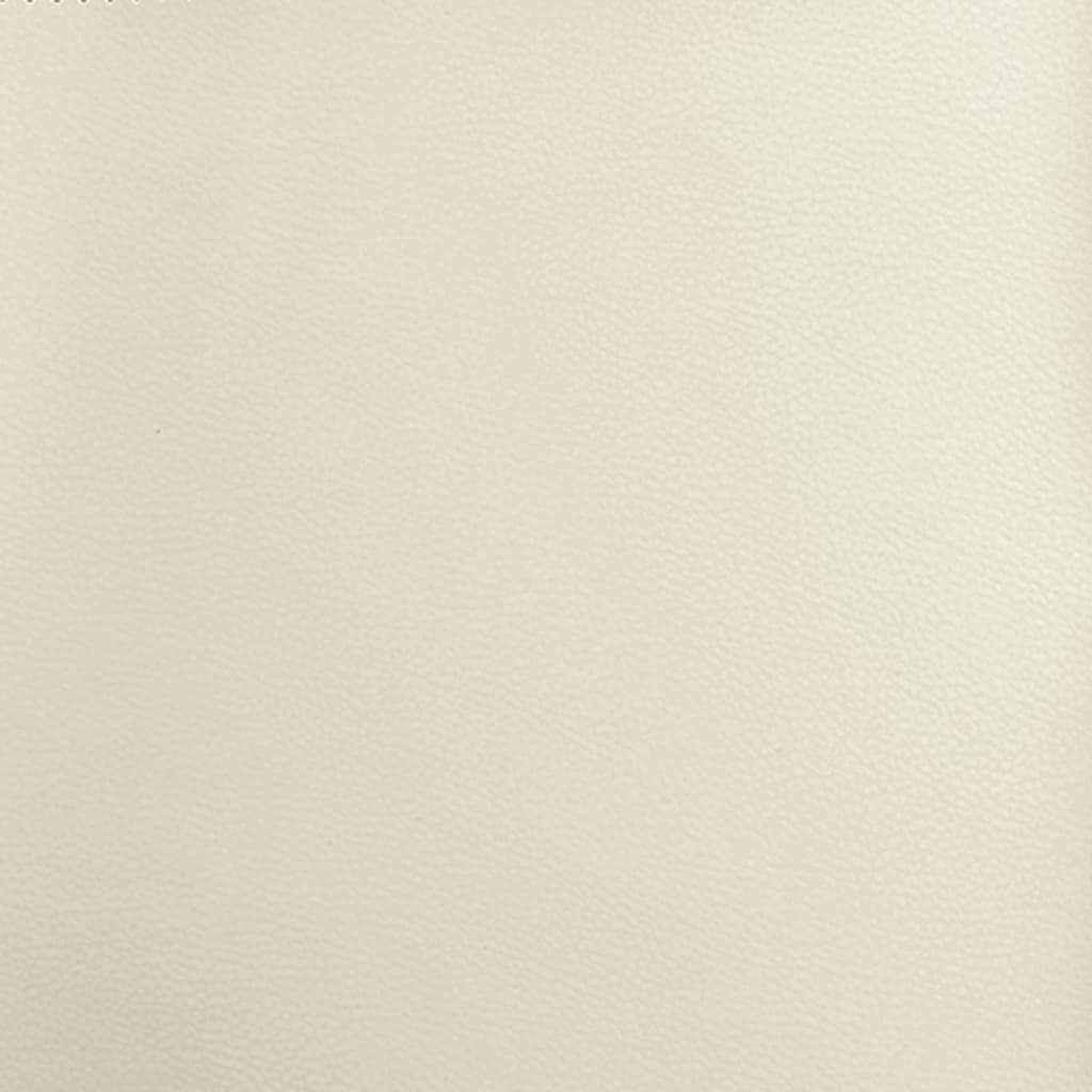 loungestol 54x75x76 cm kunstlæder cremefarvet