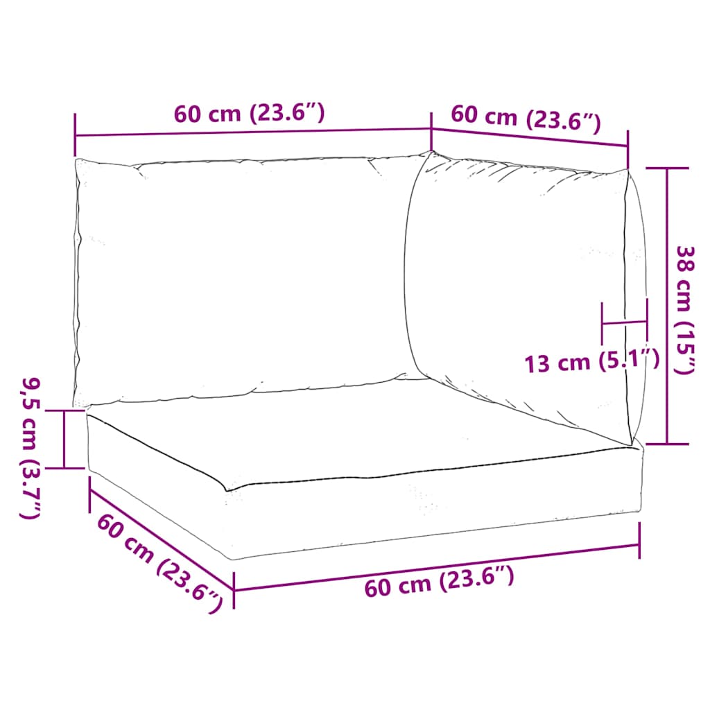 pallehynder 3 stk. oxfordstof beige