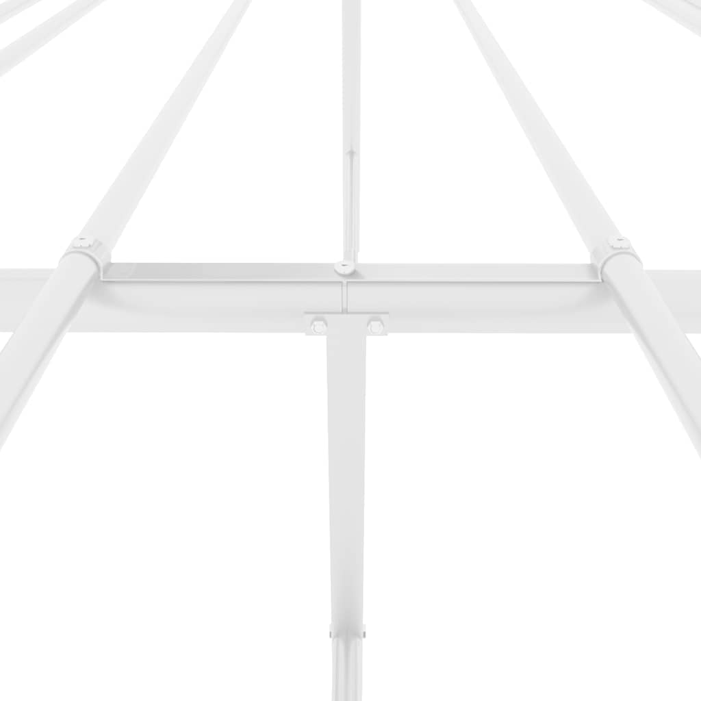 sengeramme 120x200 cm metal hvid