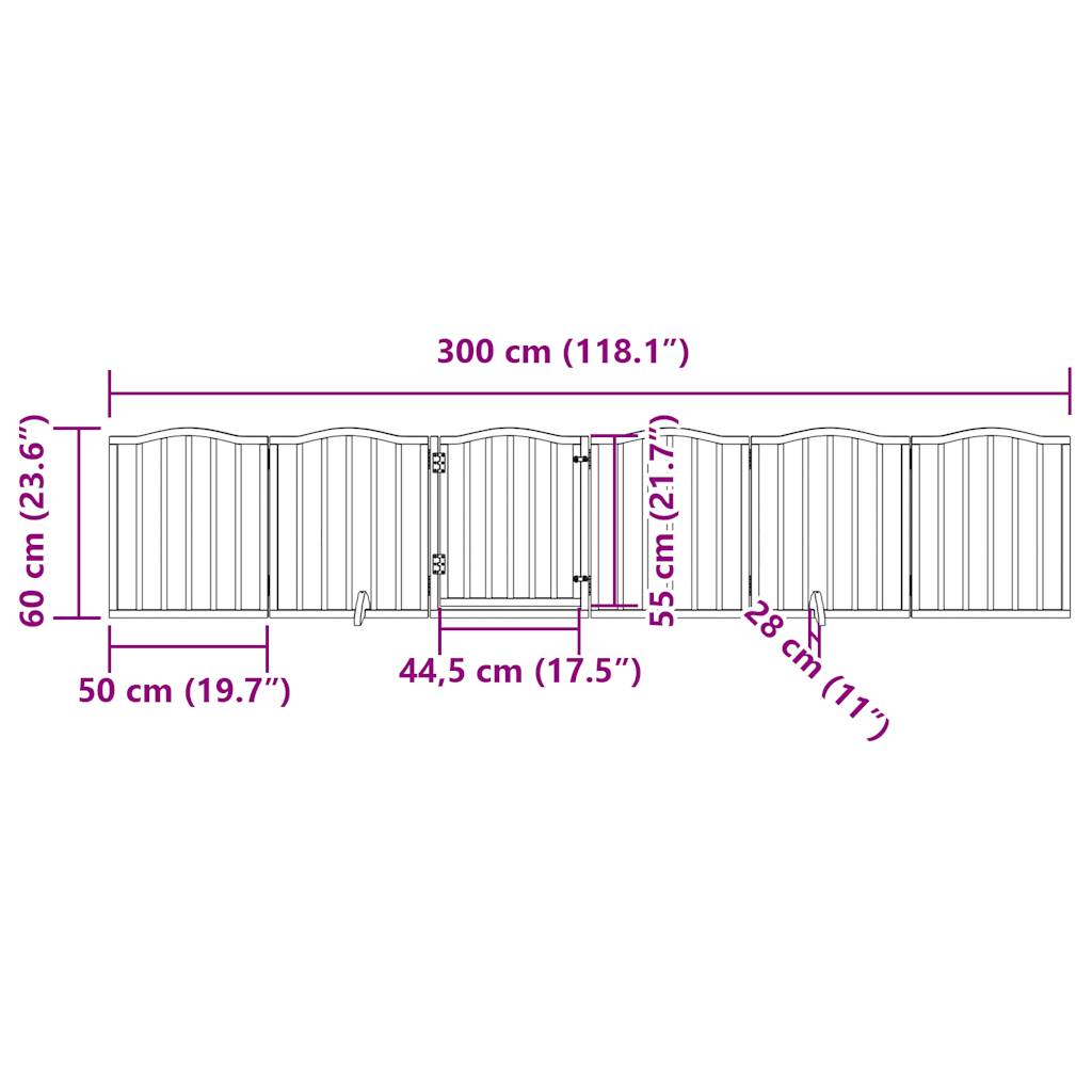 hundelåge med dør 6 paneler 300 cm poppeltræ