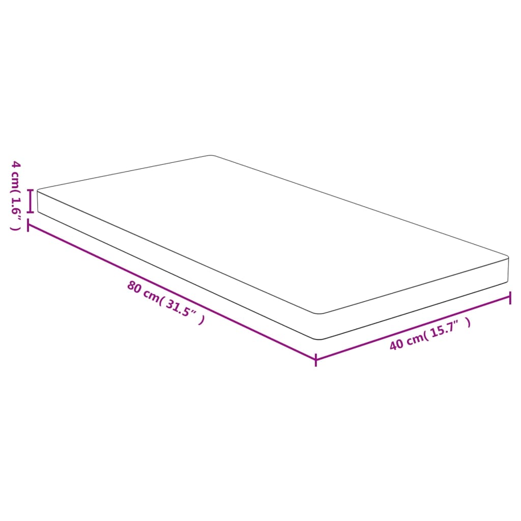 bordplade 40x80x4 cm bambus