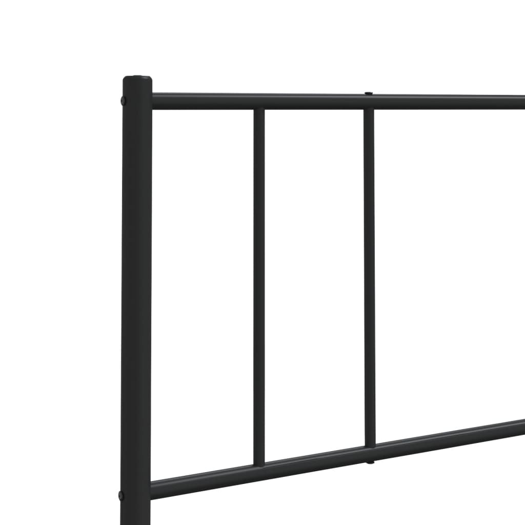 udskiftningsgavl 135 cm metal sort