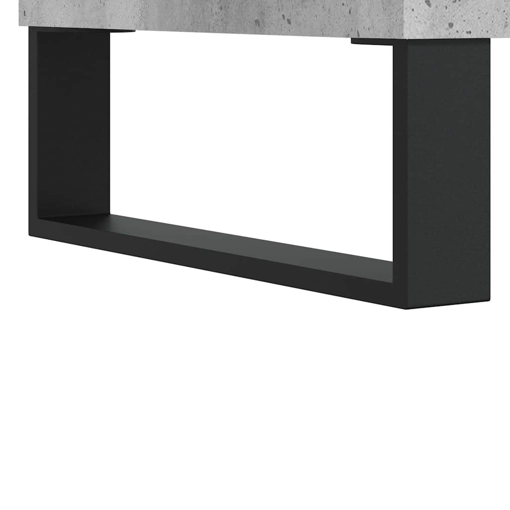 skænk 69,5x34x90 cm konstrueret træ betongrå