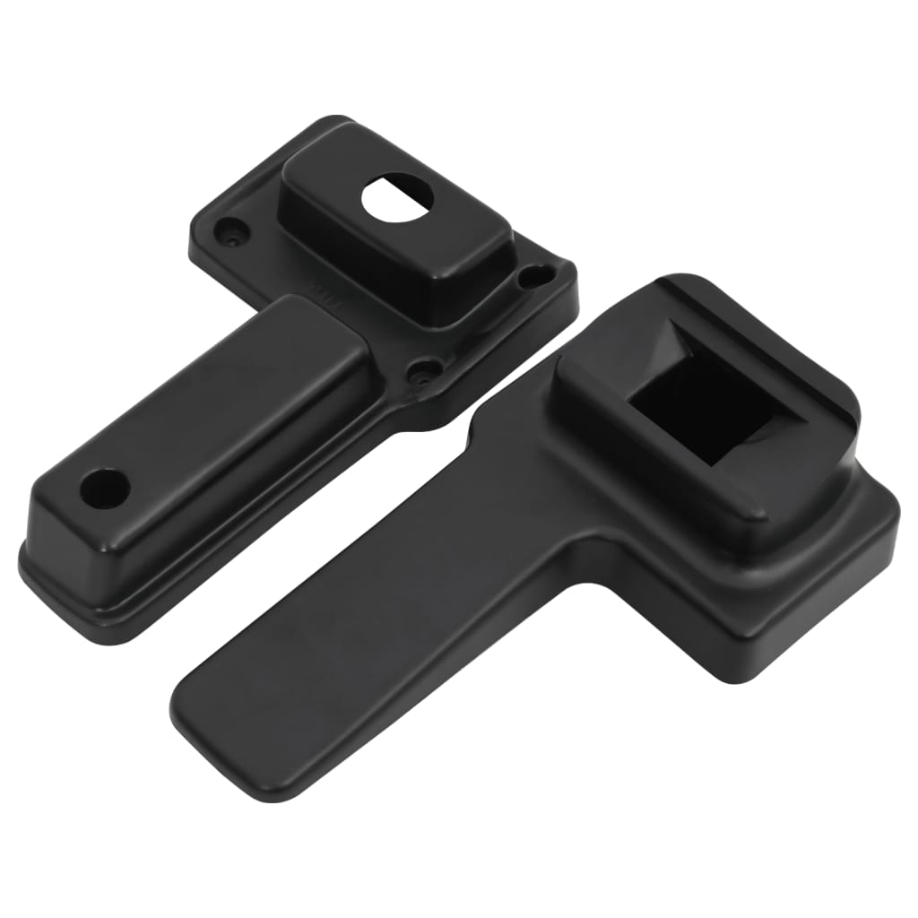 armlæn til bil 14,5x32x(27-46) cm ABS sort