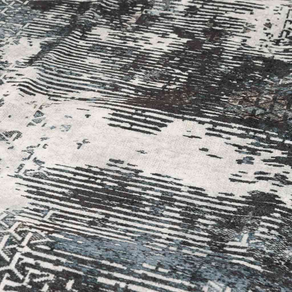 gulvtæppe 160x230 cm vaskbart flerfarvet