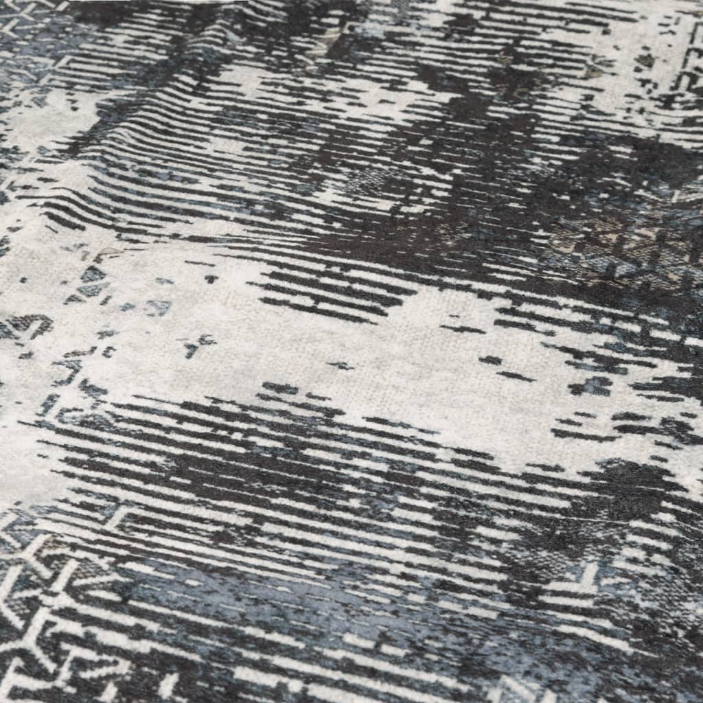 gulvtæppe 190x300 cm vaskbart flerfarvet