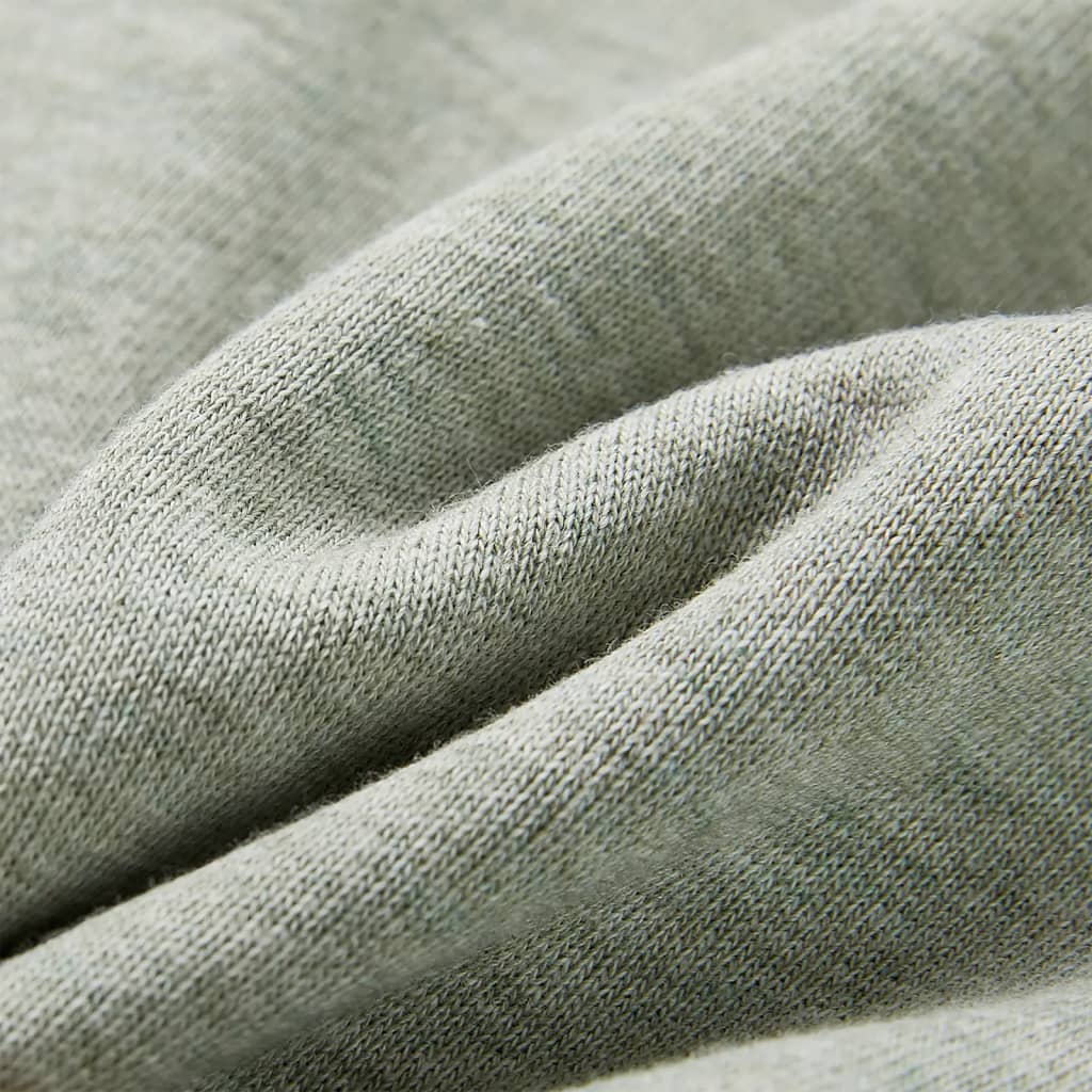 Sweatshirt til børn str. 116 lys kakimeleret