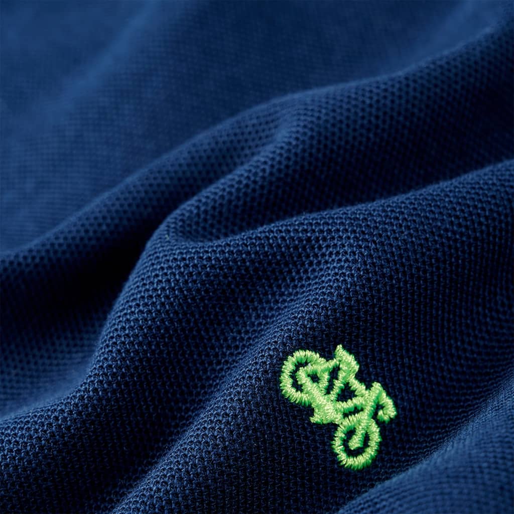 Polo til børn str. 140 marineblå