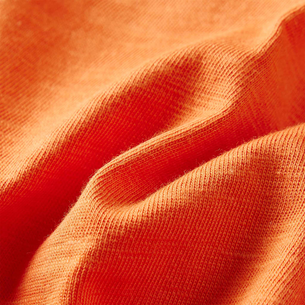 Langærmet T-shirt til børn str. 116 cm orange