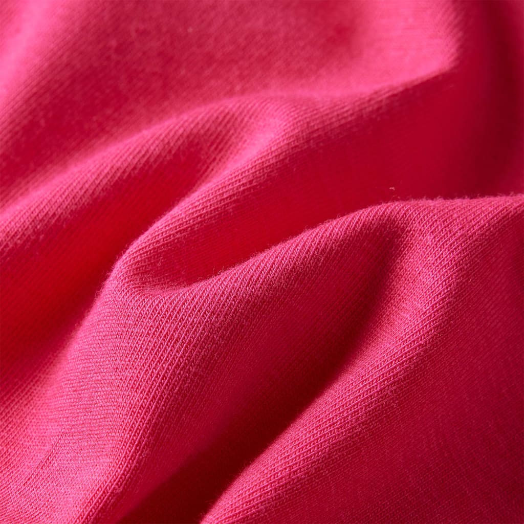 Langærmet T-shirt til børn str. 104 pink