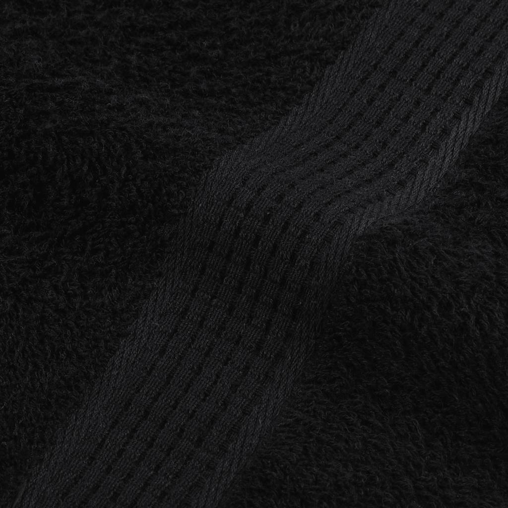 vaskehåndklæder FROGN 10 stk. sort 30x30 cm 360 gsm