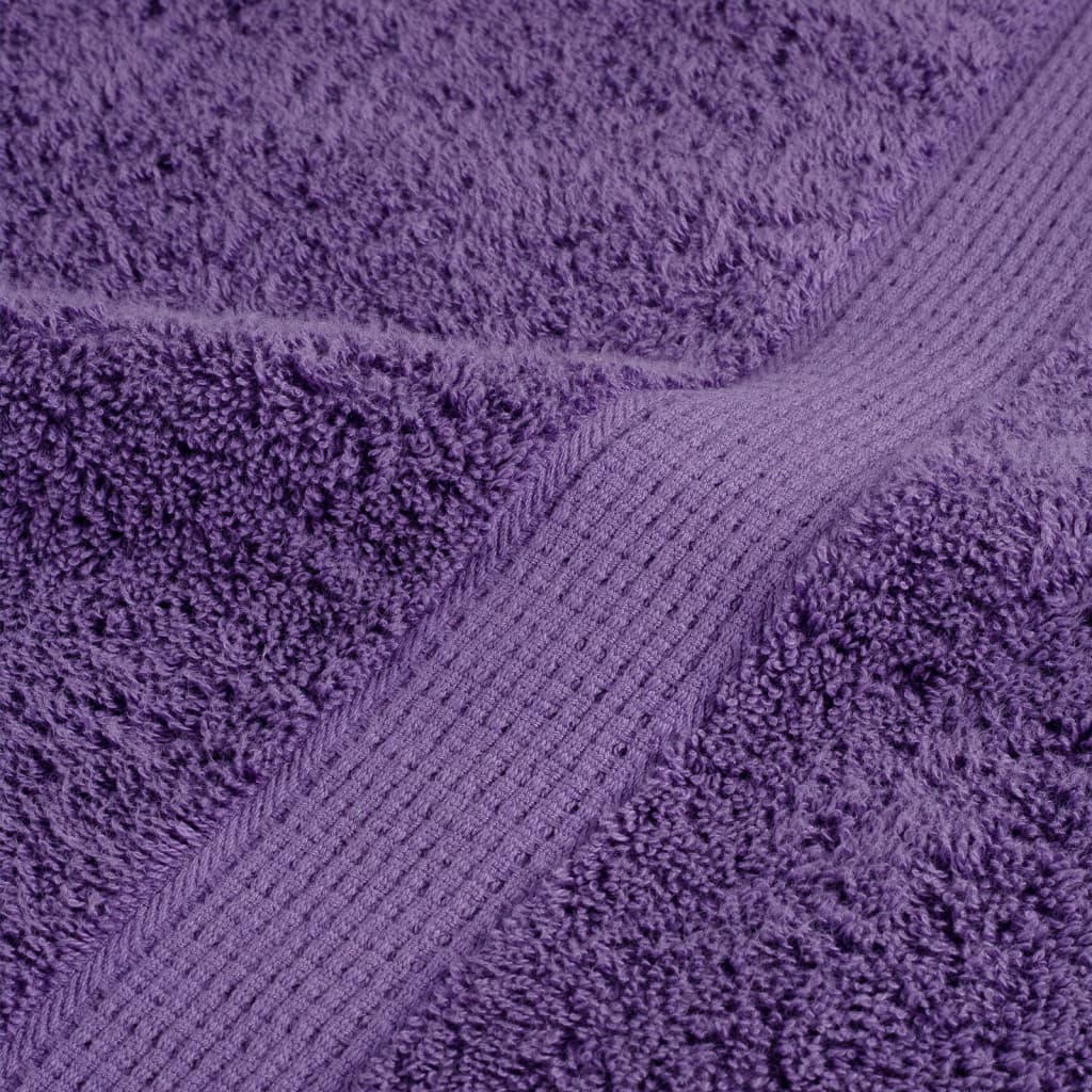 håndklæder SOLUND 2 stk. Premium 100x200 cm 600 g/m2 lilla