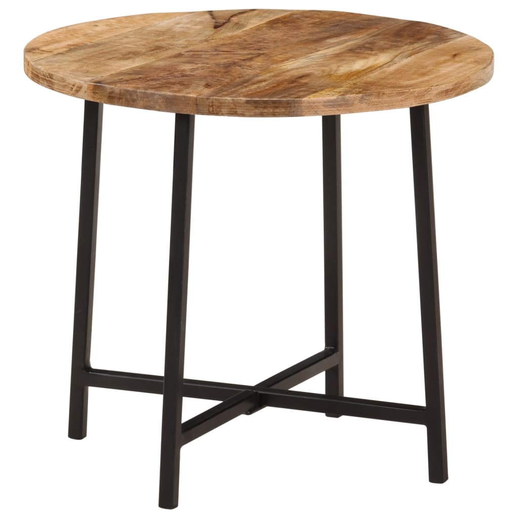 sofabord 45x45x40 cm massivt mangotræ og jern