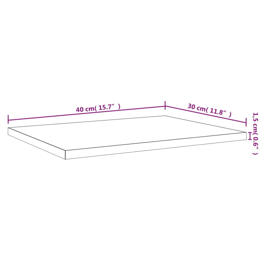 væghylder 4 stk. 40x30x1,5 cm konstrueret træ grå sonoma-eg