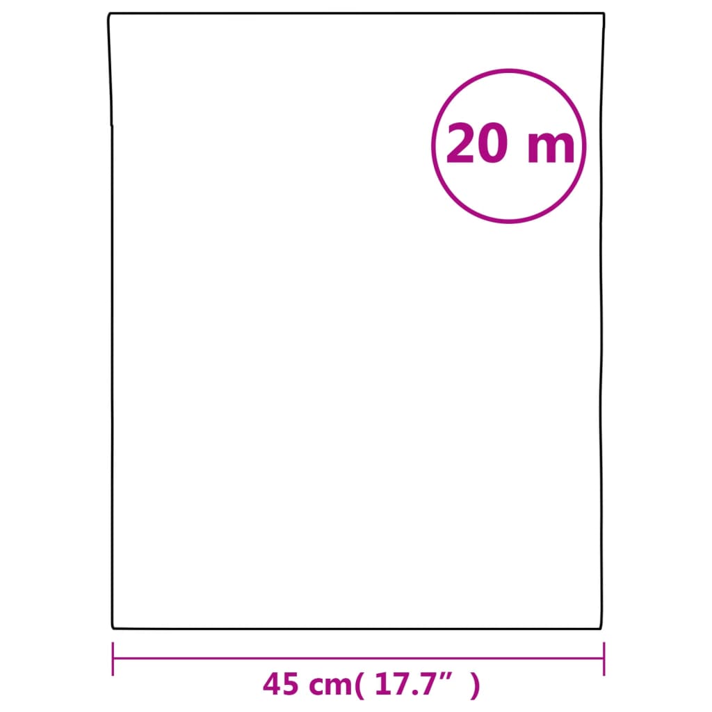 vinduesfolie 45x2000 cm stribet PVC matteret
