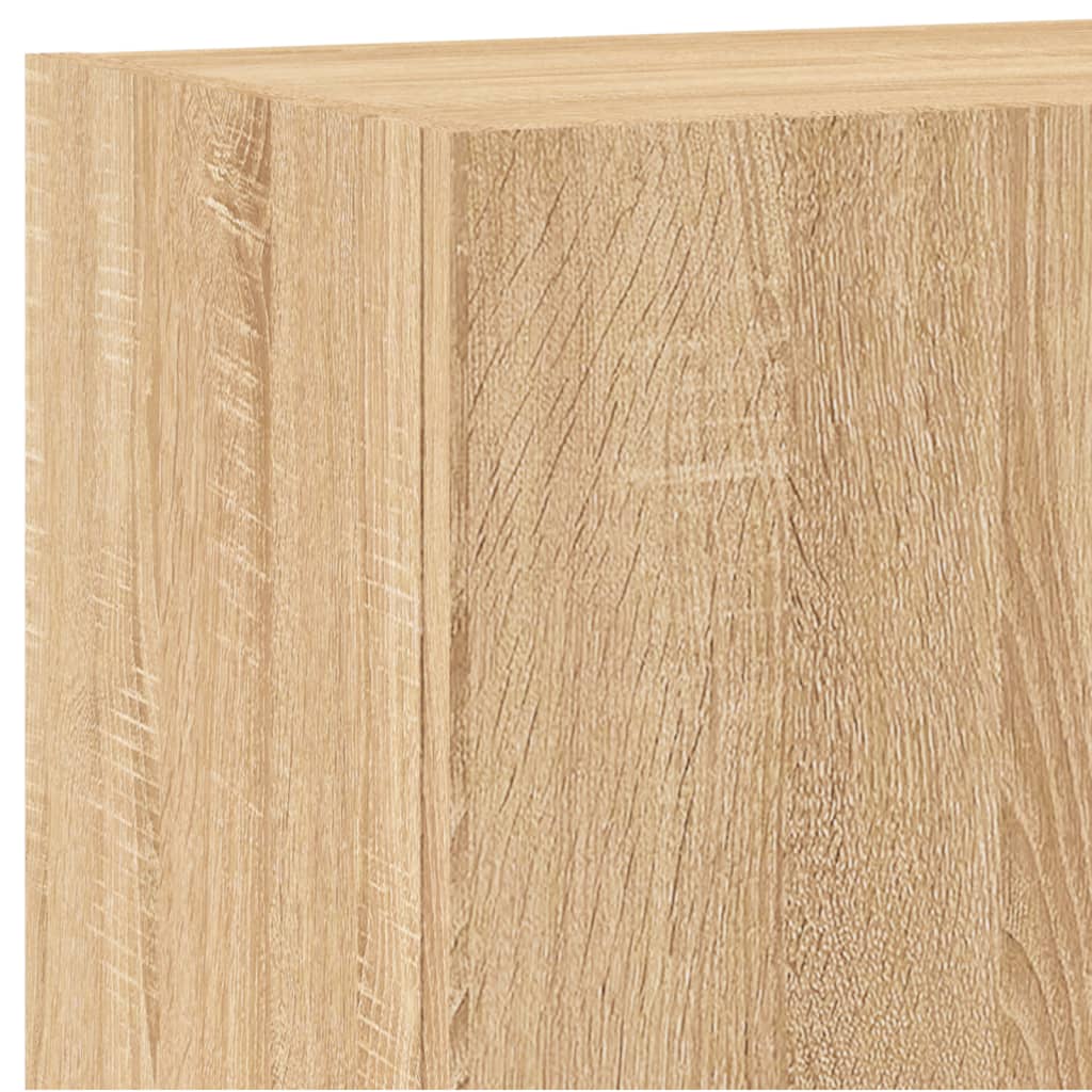 væghængt tv-bord 40,5x30x60 cm konstrueret træ sonoma-eg