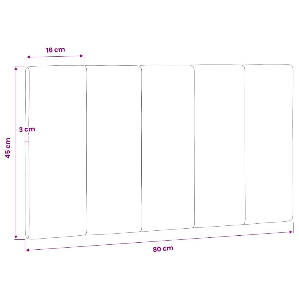 gavlpude Hanko 80 cm velour mørkegrå