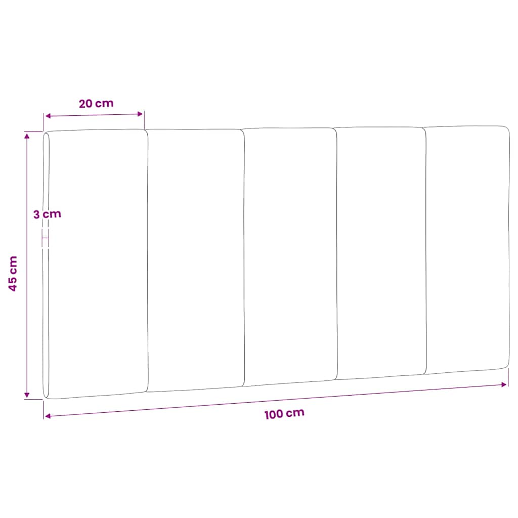 gavlpude Hanko 100 cm velour lysegrå