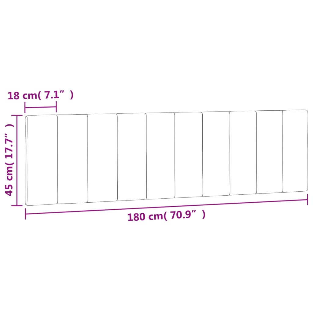 gavlpude Hanko 180 cm velour lysegrå