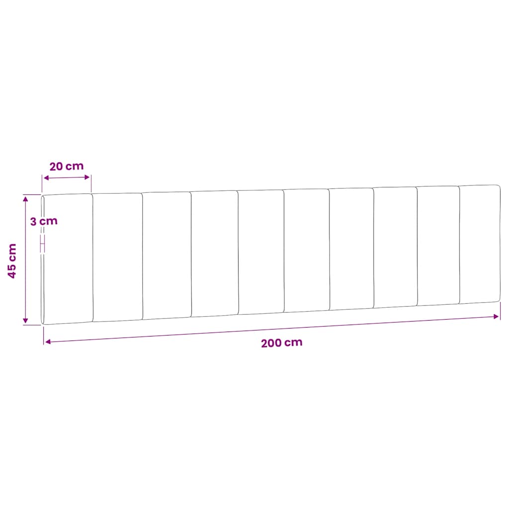 gavlpude Hanko 200 cm velour lysegrå