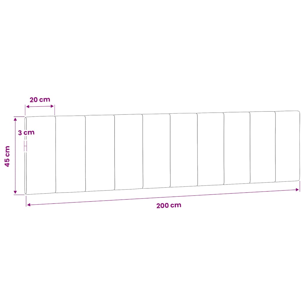 gavlpude Hanko 200 cm velour sort