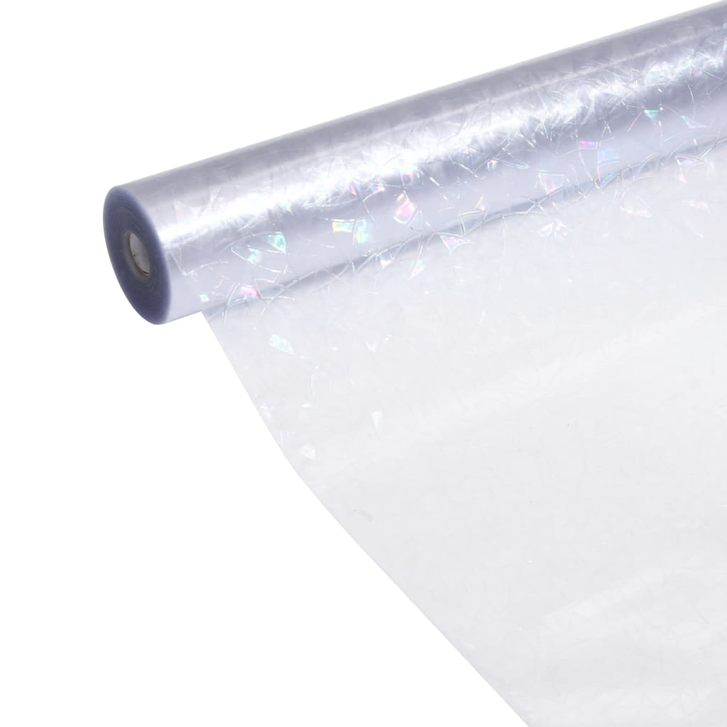 vinduesfolie 60x1000 cm PVC 3D-regnbuemønster matteret