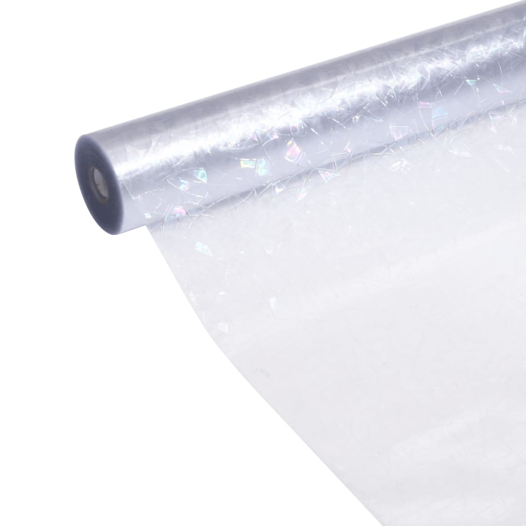vinduesfolie 90x1000 cm PVC 3D-regnbuemønster matteret