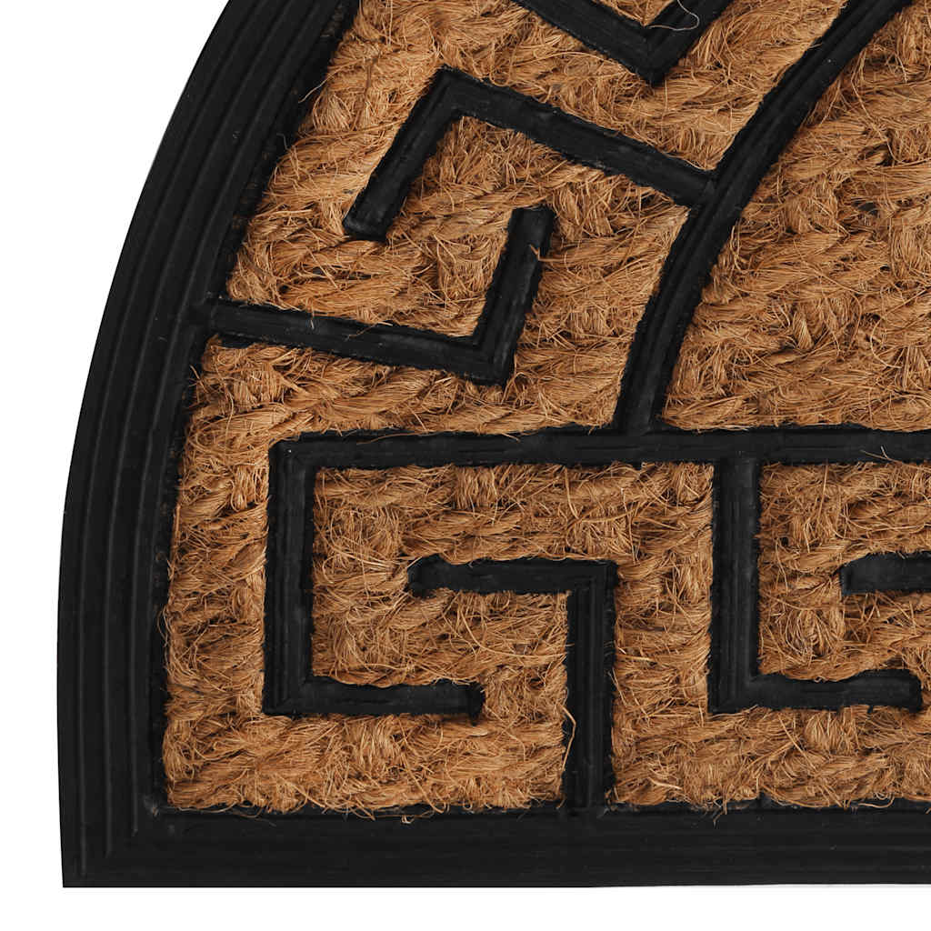dørmåtte 45x75 cm halvrund gummi og coir