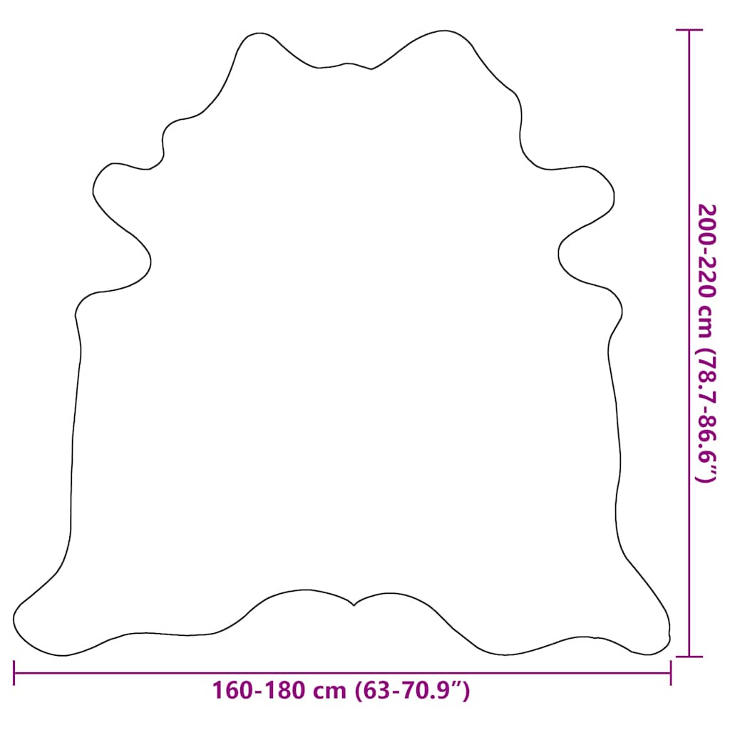 koskind 180x220 cm brun og hvid