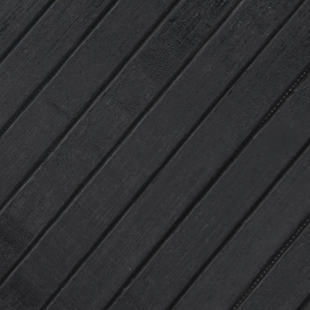 gulvtæppe 80x200 cm rektangulær bambus grå