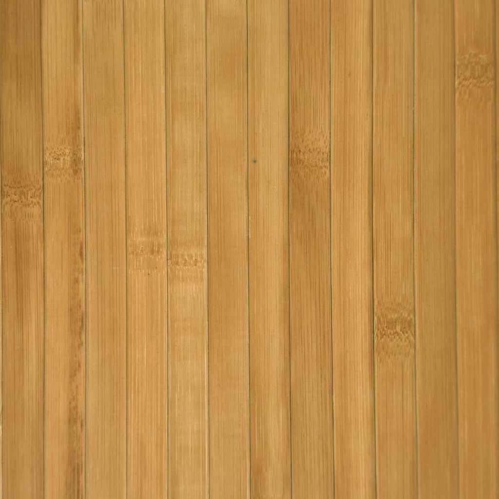 gulvtæppe 60x400 cm rektangulær bambus naturfarvet