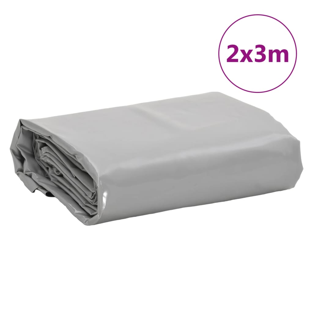 presenning 2x3 m 650 g/m² grå
