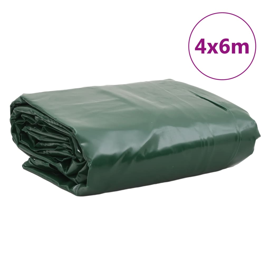 presenning 4x6 m 650 g/m² grøn