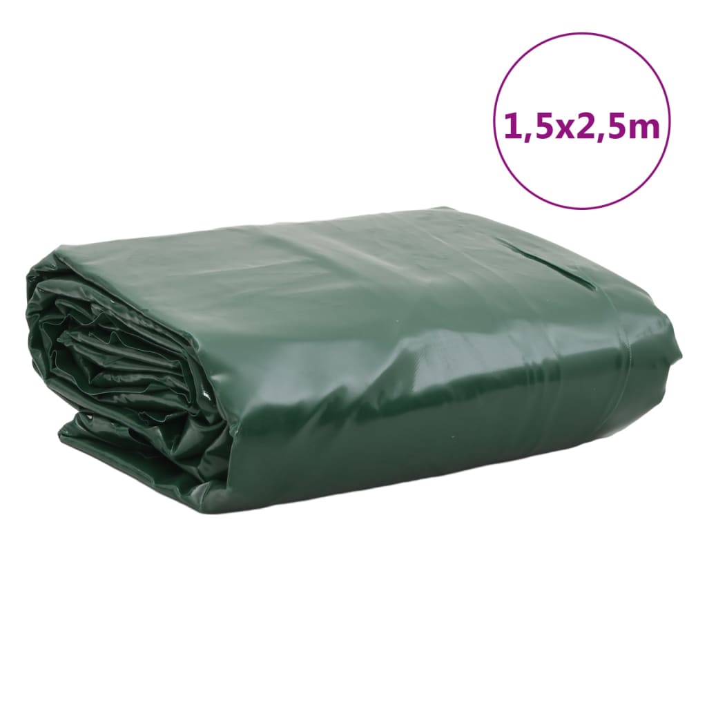 presenning 1,5x2,5 m 650 g/m² grøn