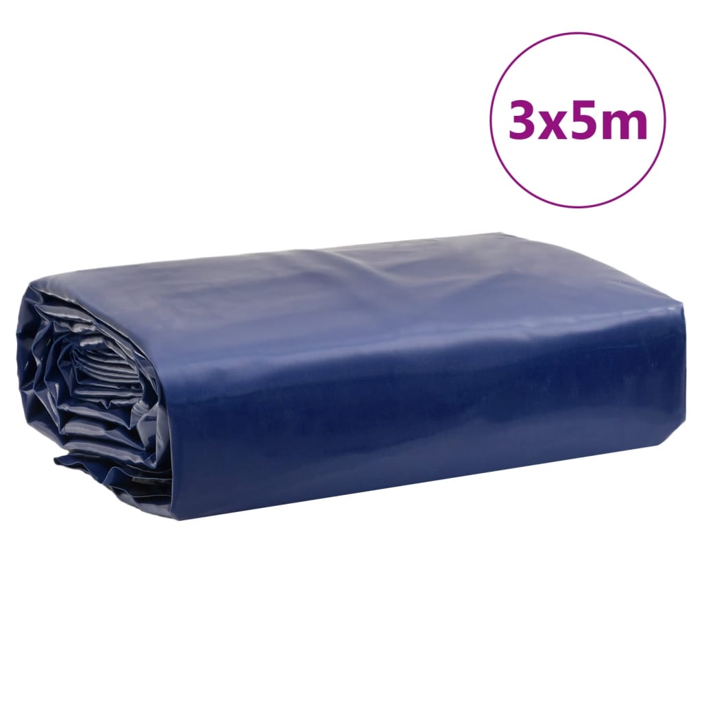 presenning 3x5 m 650 g/m² blå