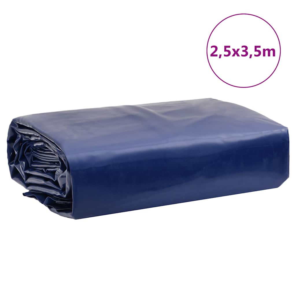 presenning 2,5x3,5 m 650 g/m² blå