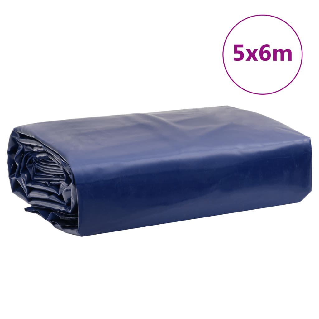 presenning 5x6 m 650 g/m² blå