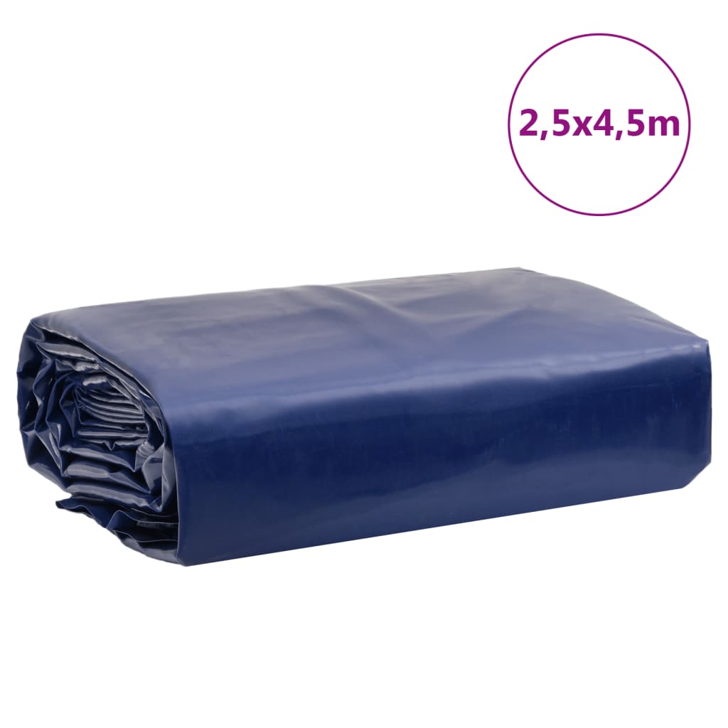 presenning 2,5x4,5 m 650 g/m² blå