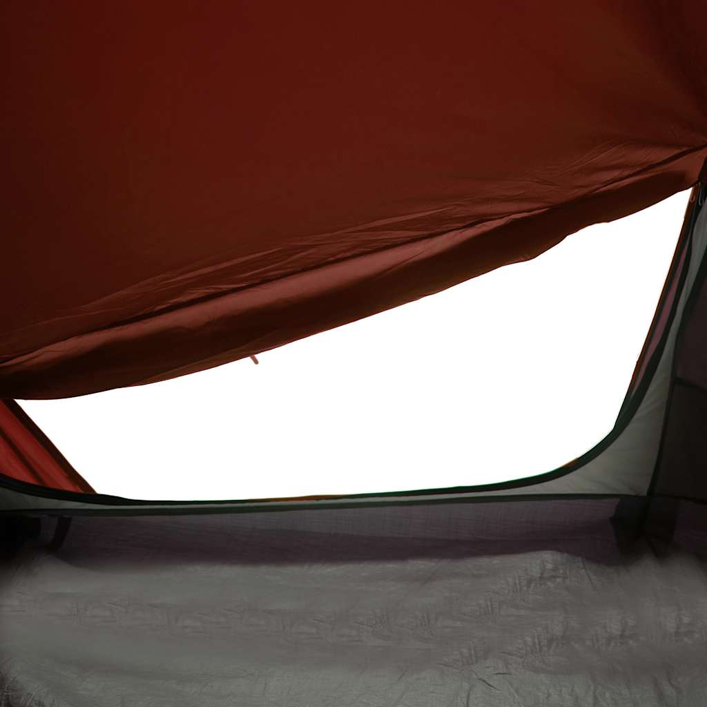 1-personers campingtelt vandtæt grå og orange