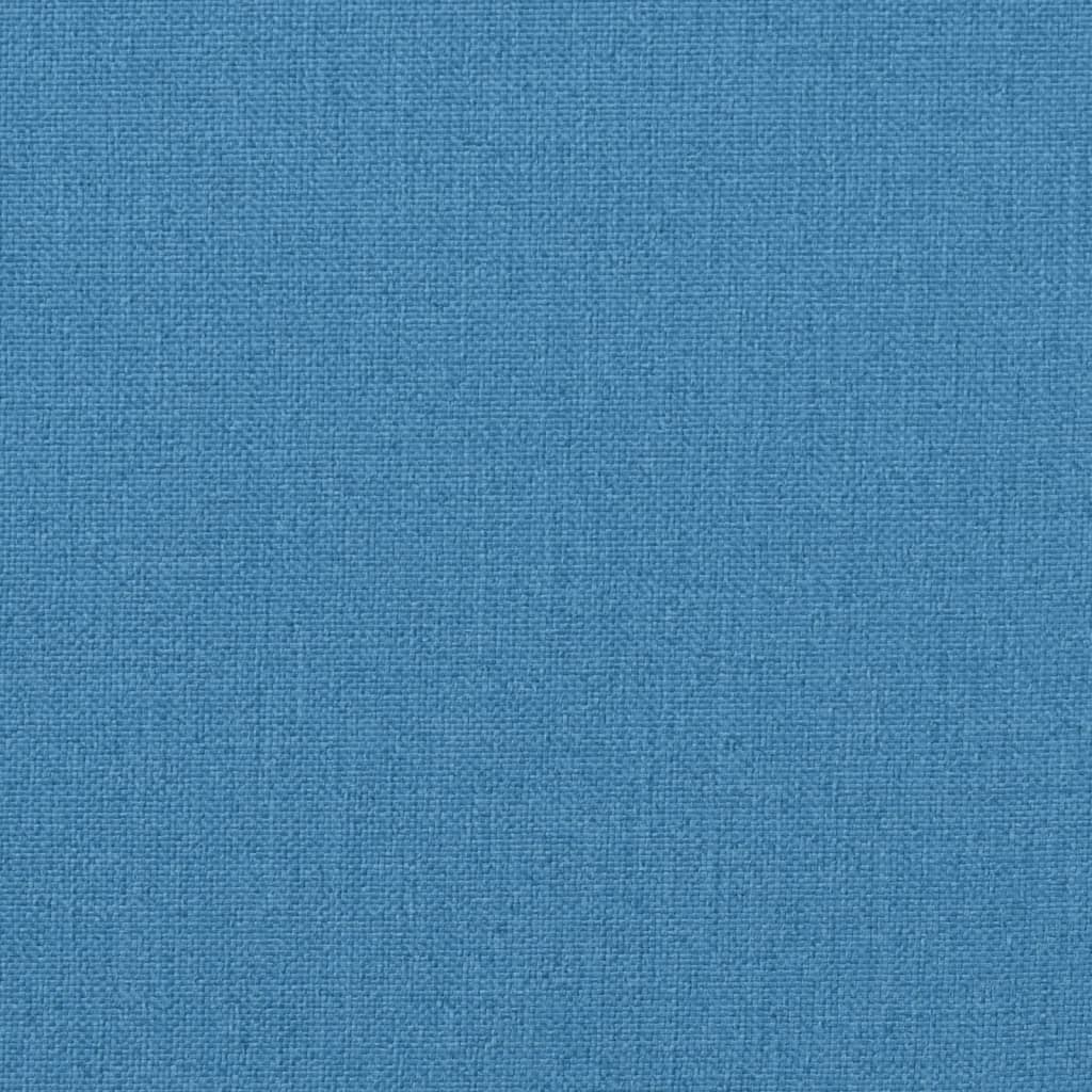 hynde til havebænk 180x50x7 cm stof meleret blå