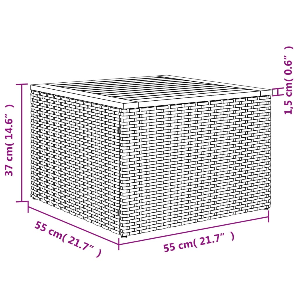 loungesæt til haven 11 dele med hynder polyrattan grå