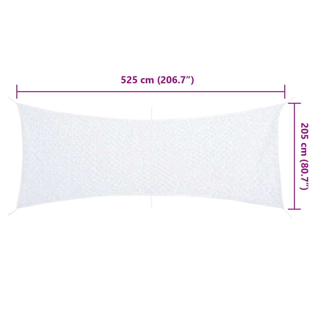 camouflagenet 525x205 cm med opbevaringspose hvid