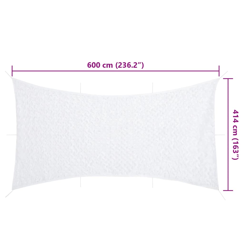 camouflagenet 600x414 cm med opbevaringspose hvid
