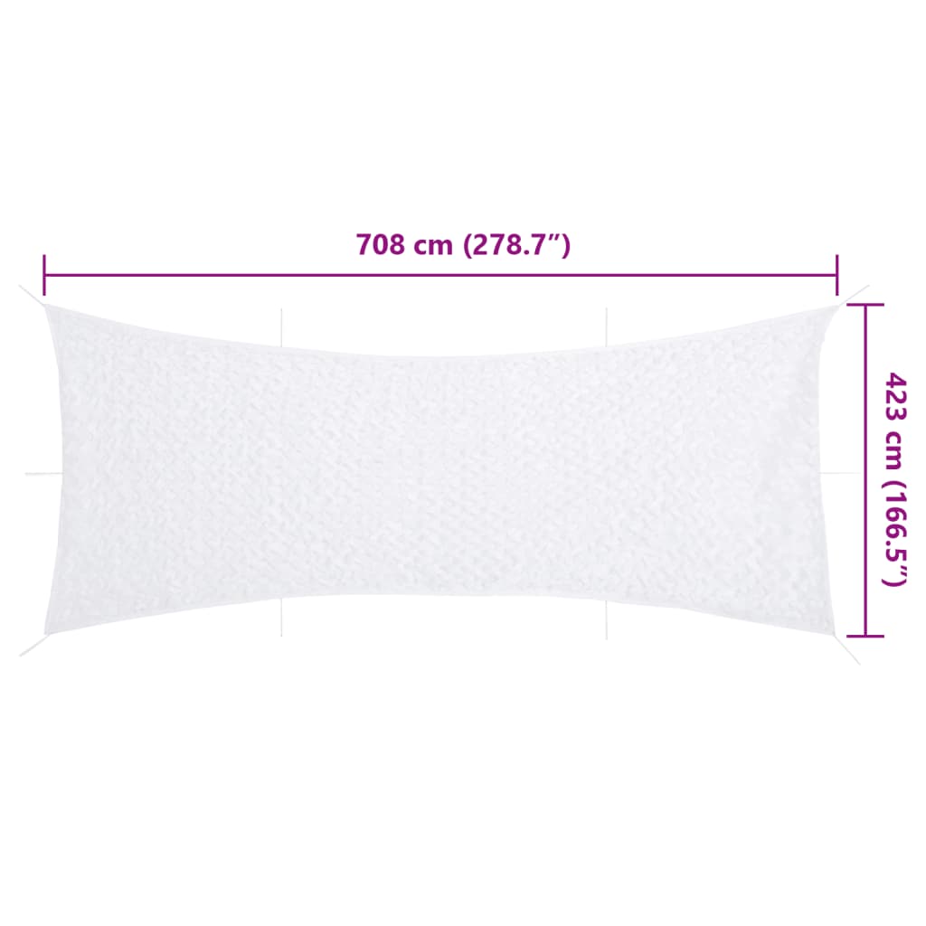 camouflagenet 708x423 cm med opbevaringspose hvid