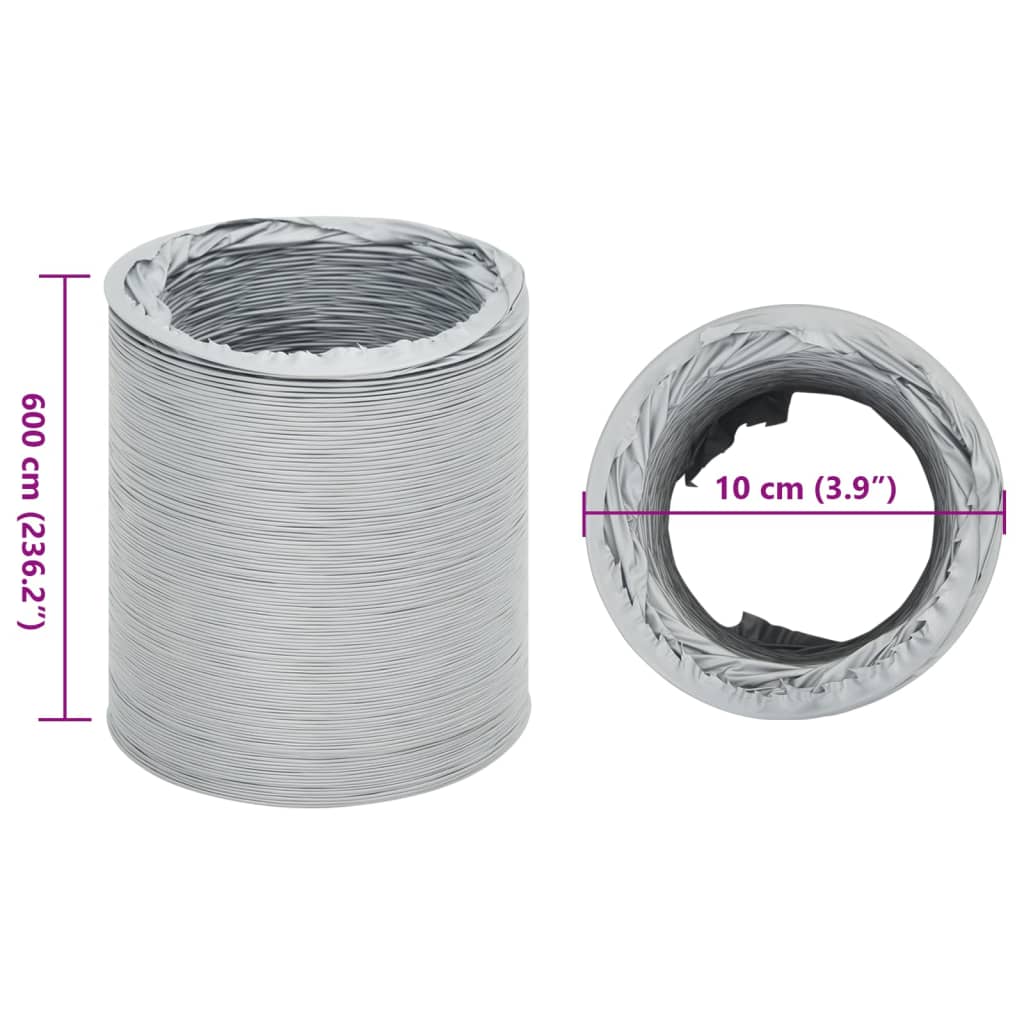 ventilationsslange 6 m Ø10 cm PVC