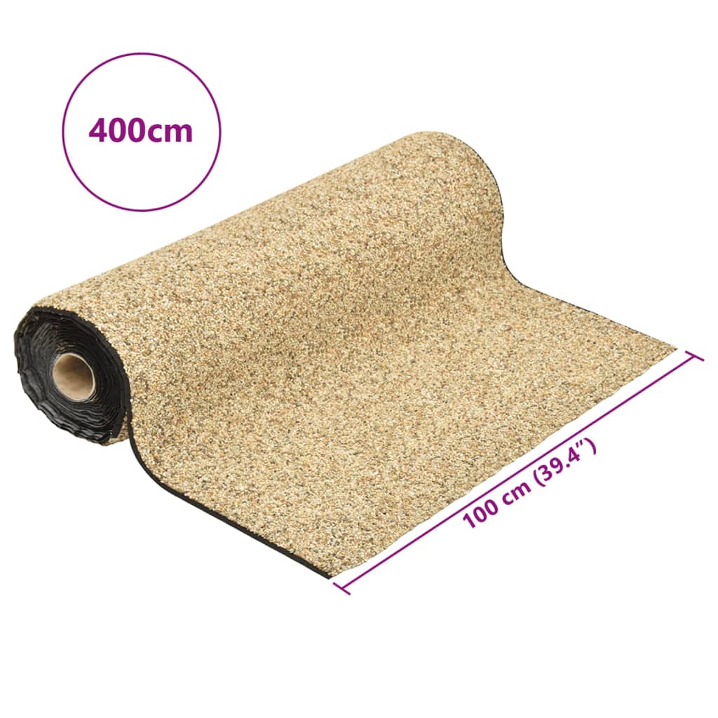 stenfolie 400x100 cm naturligt sand