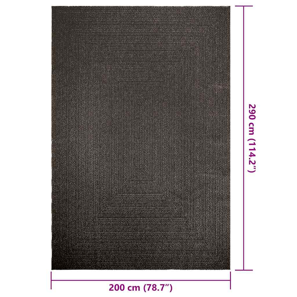 gulvtæppe ZIZUR 200x290cm jute-look indendørs udendørs