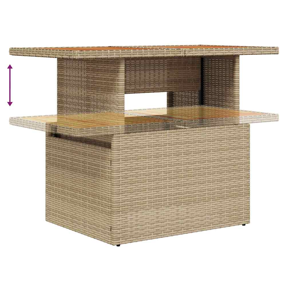 Havesofa Sæt 7 stk. Beige og creme