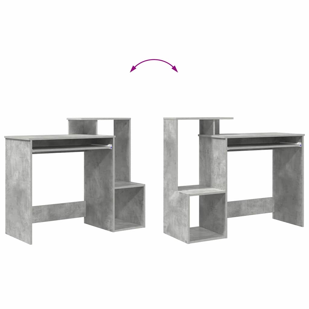 Bord med skuffe Beton Grå 106 x 41 x 88,5 cm Konstrueret træ